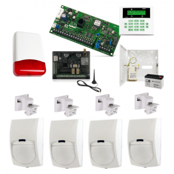 SYSTEM ALARMOWY SATEL CA-5 KPL LCD + 4x BINGO + TI700 + GPRS-A